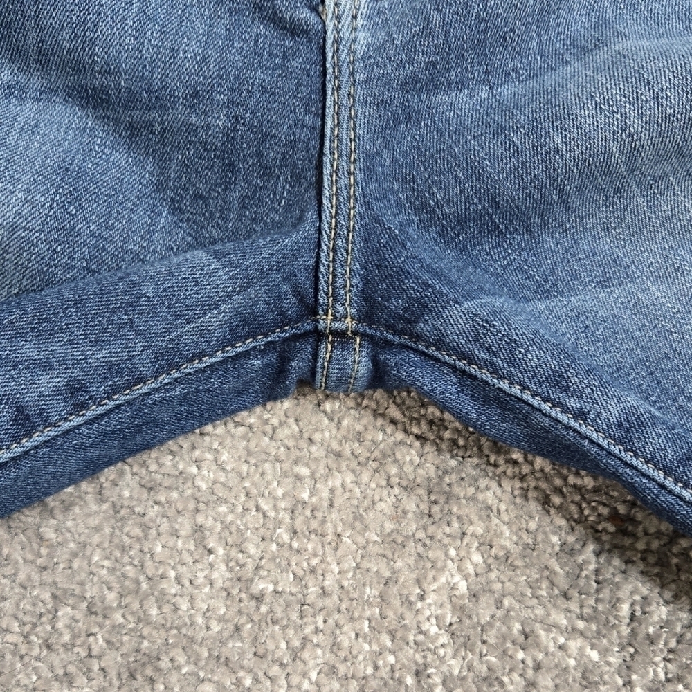 Frame Le High Skinny Ankle Jeans Triangle Cut Released Hem Revere Wash - Picture 9 of 10